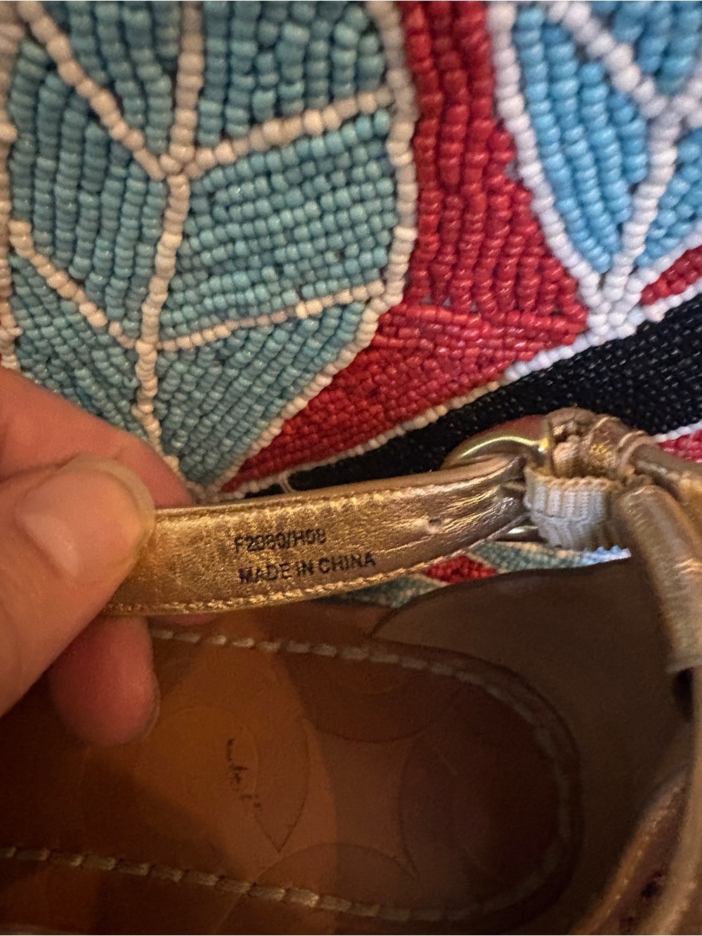 SZ 9 Coach gladiator metallic sandel - Picture 6 of 8